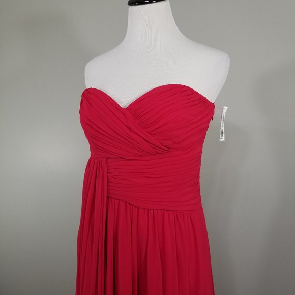 Nwt Jill Stuart Dress Sweetheart Strapless Ball Gown Size 10 Womens Red New $458 - Picture 5 of 15